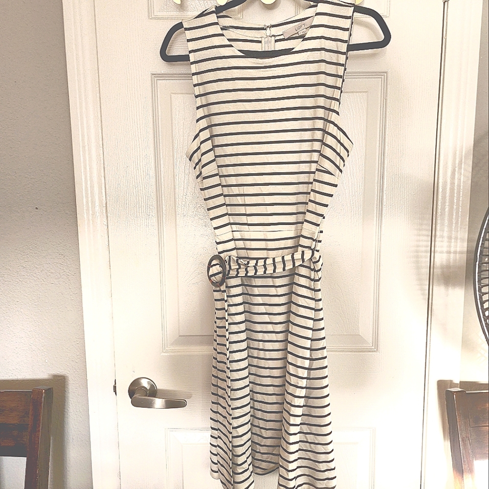 LOFT Bodycon Striped Dress